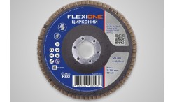 Круг лепестковый конический 125х22мм Р80 Flexione Цирконий